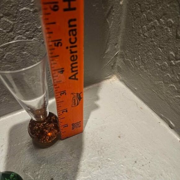 Set of 6 Bullicante Bubble Bottom Cordial Glasses Shot Glasses - Picture 3 of 3